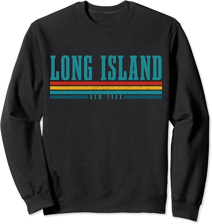 Long Island NY New York Pride Vintage Long Island Sweatshirt Amazon